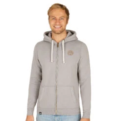 BIDI BADU Baxter Lifestyle Zip Hoodie Men - Lightgrey, Gold -Bidi Badu 00134000 24