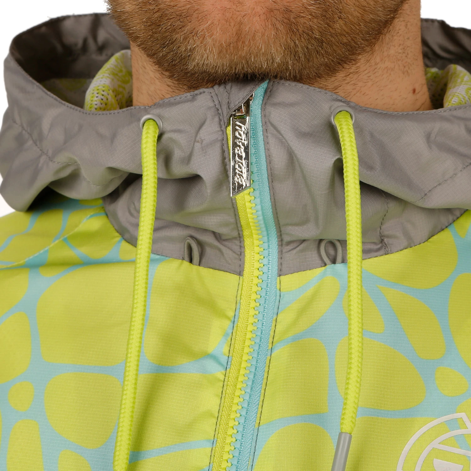BIDI BADU Alex Tech Windbreaker Training Jacket Men - Grey, Lime 18 BIDI BADU Alex Tech Windbreaker Training Jacket Men - Grey, Lime - Image 16