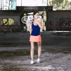 BIDI BADU Ines Tech Skirt Women - Orange, Dark Blue -Bidi Badu 00277000 66