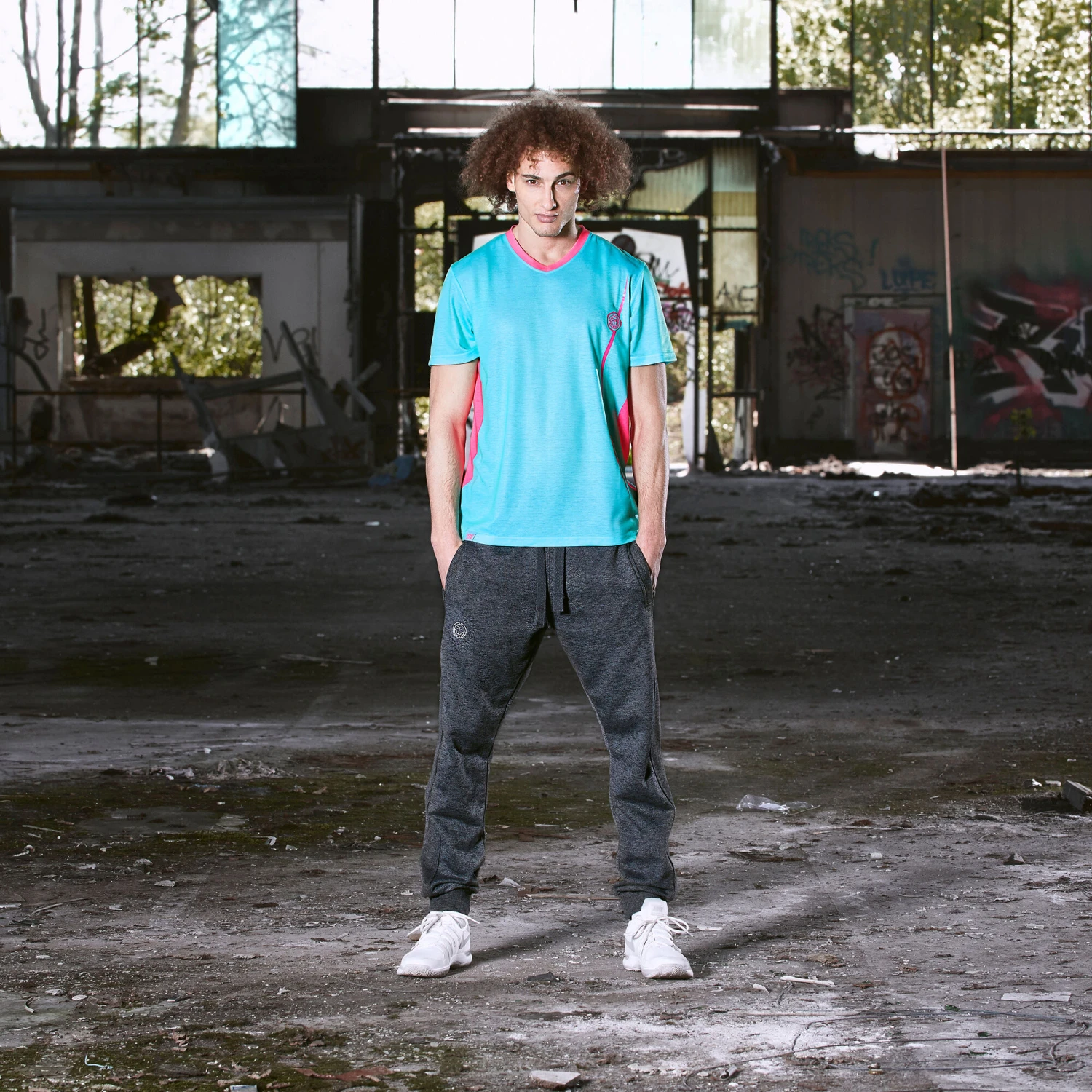 BIDI BADU Oberon Basic Cotton Training Pants Men - Dark Grey 14 BIDI BADU Oberon Basic Cotton Training Pants Men - Dark Grey - Image 12