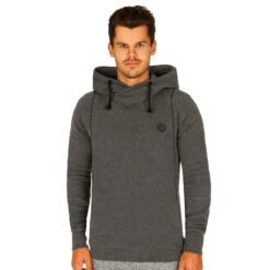 BIDI BADU Phobos Lifestyle Hoody Men - Dark Grey, Black -Bidi Badu 00293000 24