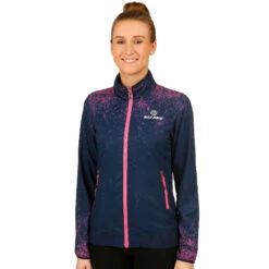 BIDI BADU Liza Tech Training Jacket Women - Dark Blue, Pink -Bidi Badu 00331000 24
