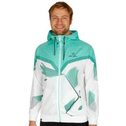 BIDI BADU Alex Tech Training Jacket Men - White, Mint -Bidi Badu 00366000 24