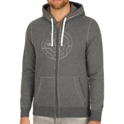 BIDI BADU Madiba Lifestyle Zip Hoodie Men - Grey, Lightgrey