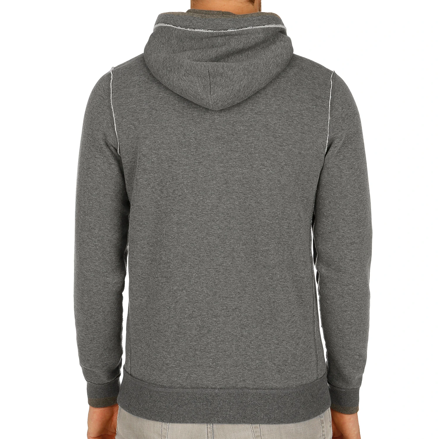 BIDI BADU Madiba Lifestyle Zip Hoodie Men - Grey, Lightgrey 4 BIDI BADU Madiba Lifestyle Zip Hoodie Men - Grey, Lightgrey - Image 2