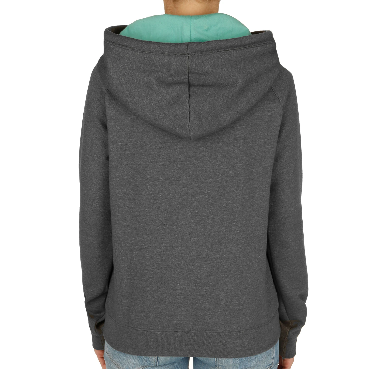 BIDI BADU Haiba Basic Logo Hoody Women - Dark Grey, Mint 4 BIDI BADU Haiba Basic Logo Hoody Women - Dark Grey, Mint - Image 2
