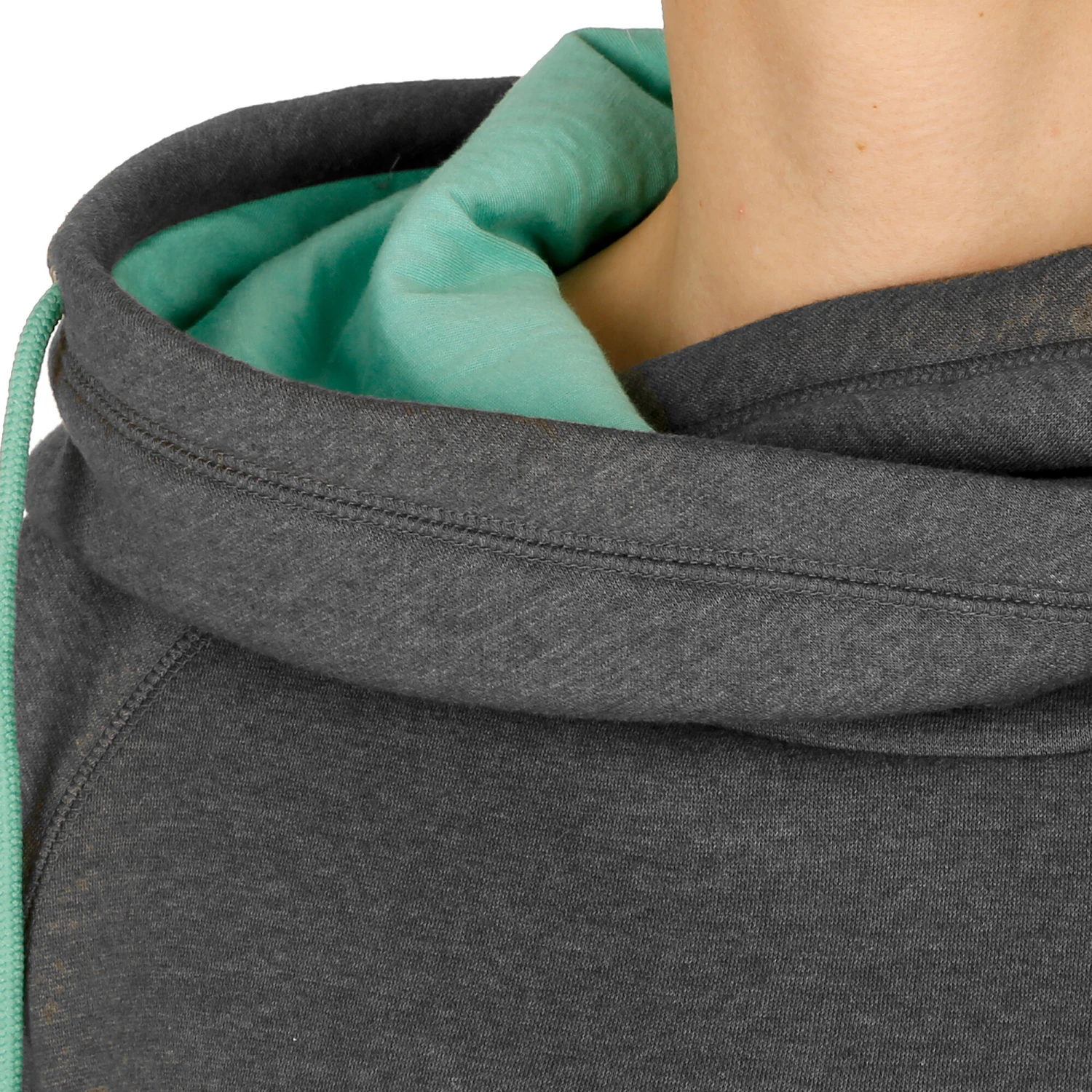 BIDI BADU Haiba Basic Logo Hoody Women - Dark Grey, Mint 8 BIDI BADU Haiba Basic Logo Hoody Women - Dark Grey, Mint - Image 6