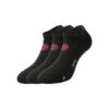 BIDI BADU Karli Tech No-Show Sports Socks 3 Pack - Black, Pink 2 BIDI BADU Karli Tech No-Show Sports Socks 3 Pack - Black, Pink -Bidi Badu 00436000 000