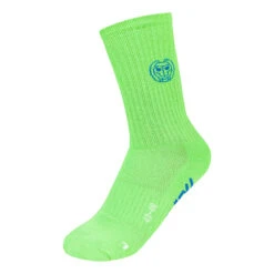 BIDI BADU Tamio Tech Crew Sports Socks 3 Pack - Light Green, Dark Blue