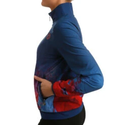 BIDI BADU Gene Tech Training Jacket Women - Dark Blue, Red -Bidi Badu 00502000 21