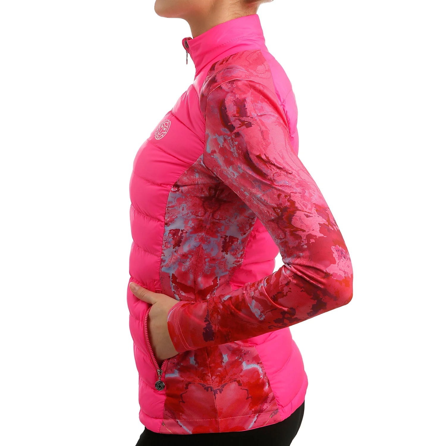 BIDI BADU Lee Tech Down Training Jacket Women - Pink, Red 6 BIDI BADU Lee Tech Down Training Jacket Women - Pink, Red - Image 4