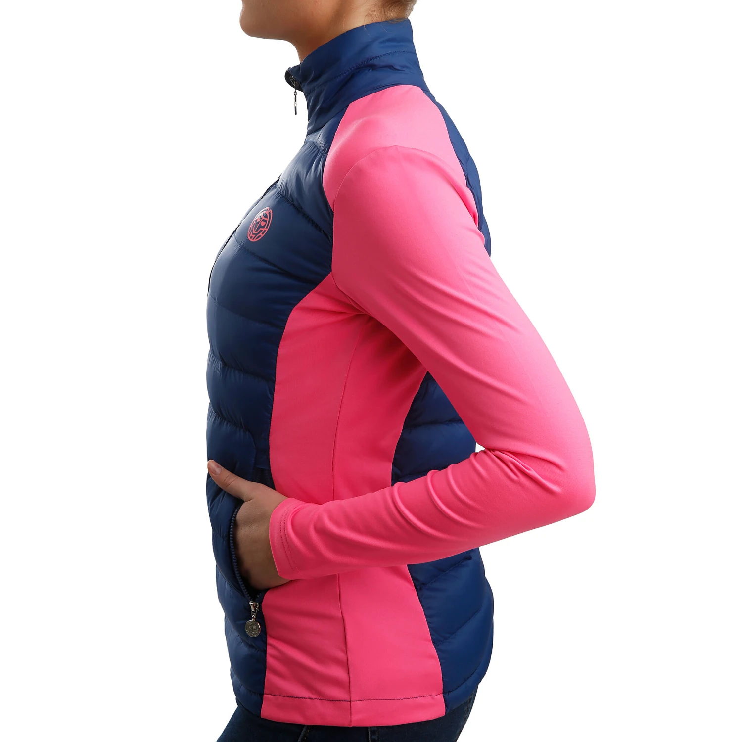 BIDI BADU Lee Tech Down Training Jacket Women - Dark Blue, Pink 6 BIDI BADU Lee Tech Down Training Jacket Women - Dark Blue, Pink - Image 4