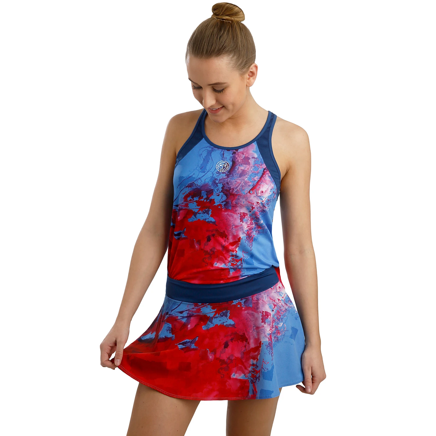 BIDI BADU Mora Tech Skirt Women - Dark Blue, Red 5 BIDI BADU Mora Tech Skirt Women - Dark Blue, Red - Image 3