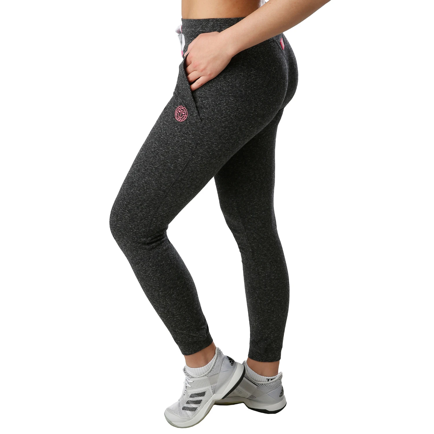 BIDI BADU Perla Basic Training Pants Women - Dark Grey, Pink 6 BIDI BADU Perla Basic Training Pants Women - Dark Grey, Pink - Image 4