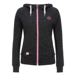 BIDI BADU Skye Basic Zip Hoodie Women - Dark Grey, Pink -Bidi Badu 00561000 000