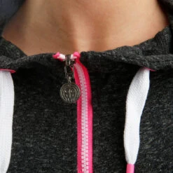 BIDI BADU Skye Basic Zip Hoodie Women - Dark Grey, Pink -Bidi Badu 00561000 32