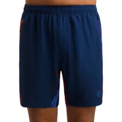 BIDI BADU Aidon Tech Shorts Men - Dark Blue, Red