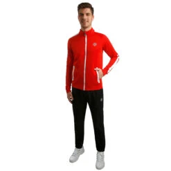 BIDI BADU Aton Tech Training Jacket Men - Red, White -Bidi Badu 00571000 24