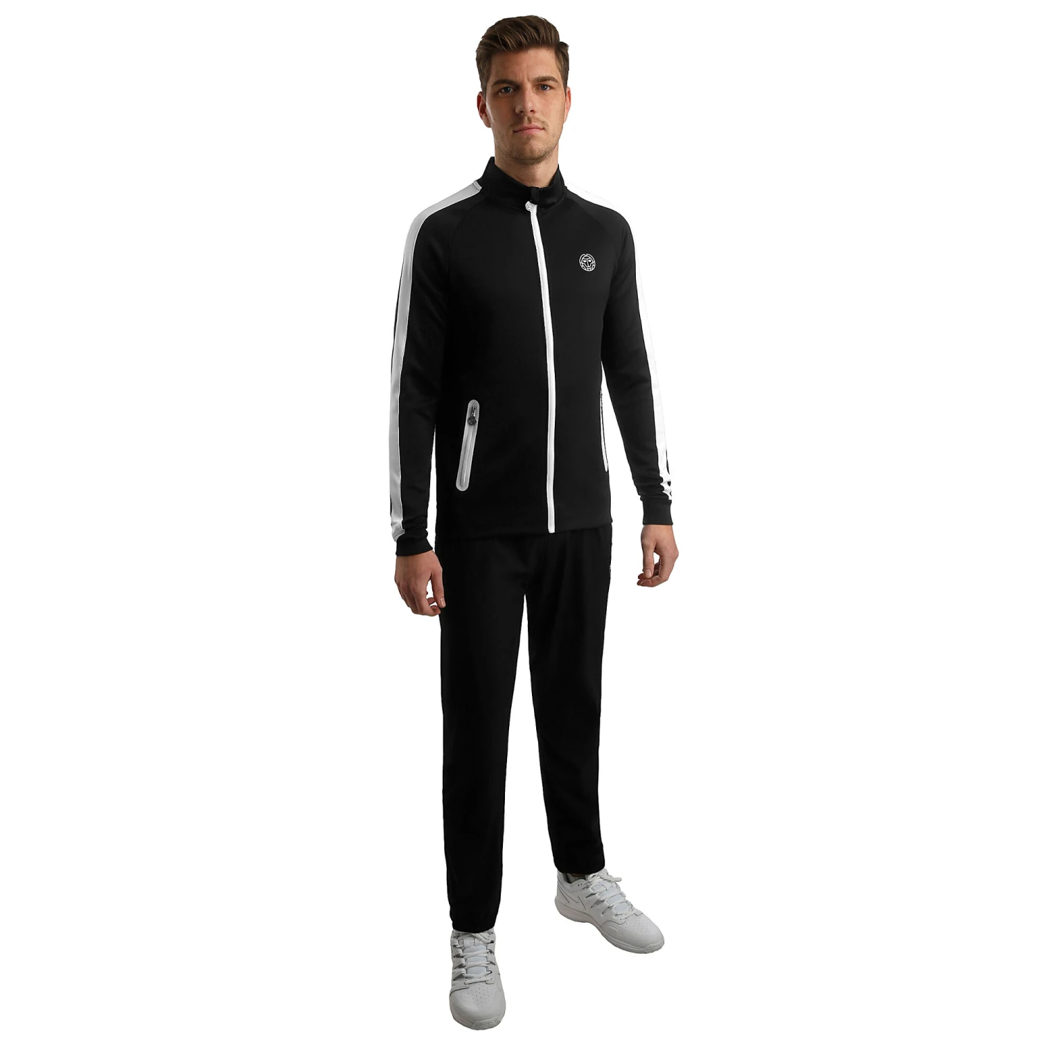 BIDI BADU Aton Tech Training Jacket Men - Black, White 5 BIDI BADU Aton Tech Training Jacket Men - Black, White - Image 3