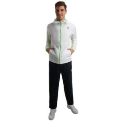 BIDI BADU Mace Tech Magic Training Jacket Men - White, Light Green -Bidi Badu 00591000 24