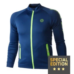 BIDI BADU Aton Tech Training Jacket Special Edition Men - Dark Blue, Light Green -Bidi Badu 00614000 000