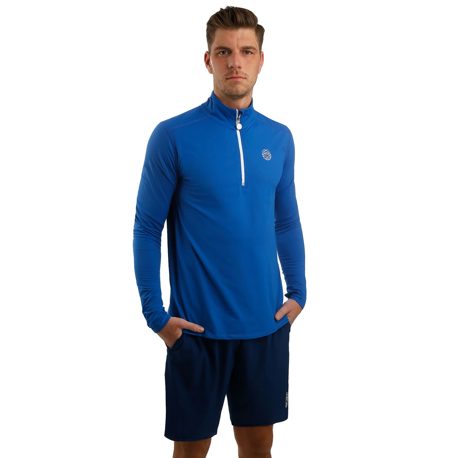 BIDI BADU Henry Tech Shorts Men - Dark Blue, White 5 BIDI BADU Henry Tech Shorts Men - Dark Blue, White - Image 3