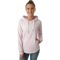 BIDI BADU Elia Basic Hoody Women - Pink, White -Bidi Badu 00669000 24