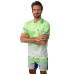 BIDI BADU Kimya Tech Shorts Men - Neon Green, White -Bidi Badu 00674000 24