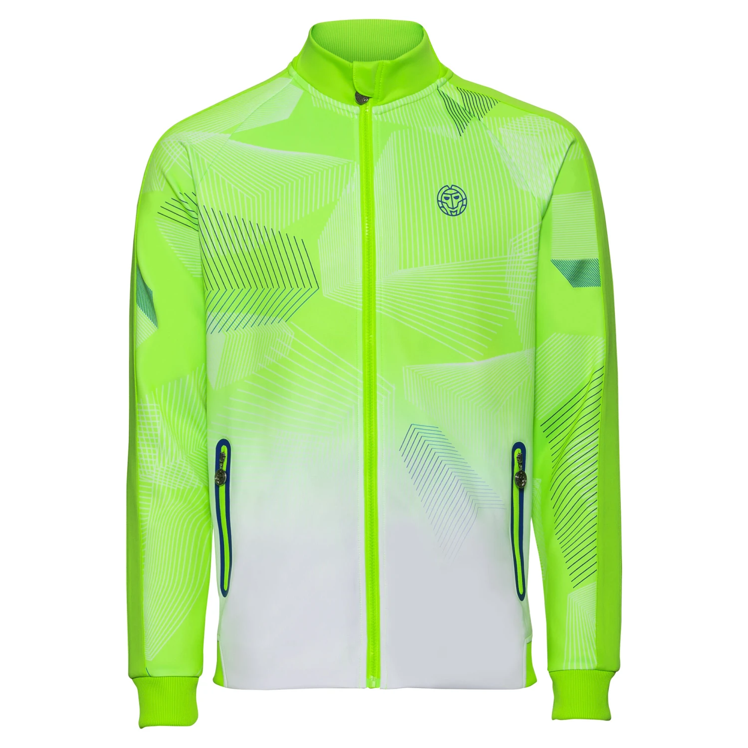 BIDI BADU Aton Tech Training Jacket Men - Neon Green, White 10 BIDI BADU Aton Tech Training Jacket Men - Neon Green, White - Image 8