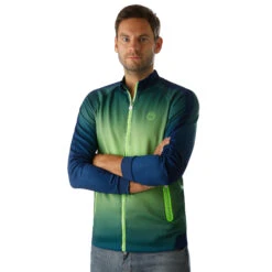 BIDI BADU Aton Tech Training Jacket Men - Dark Blue, Neon Green -Bidi Badu 00678000 24