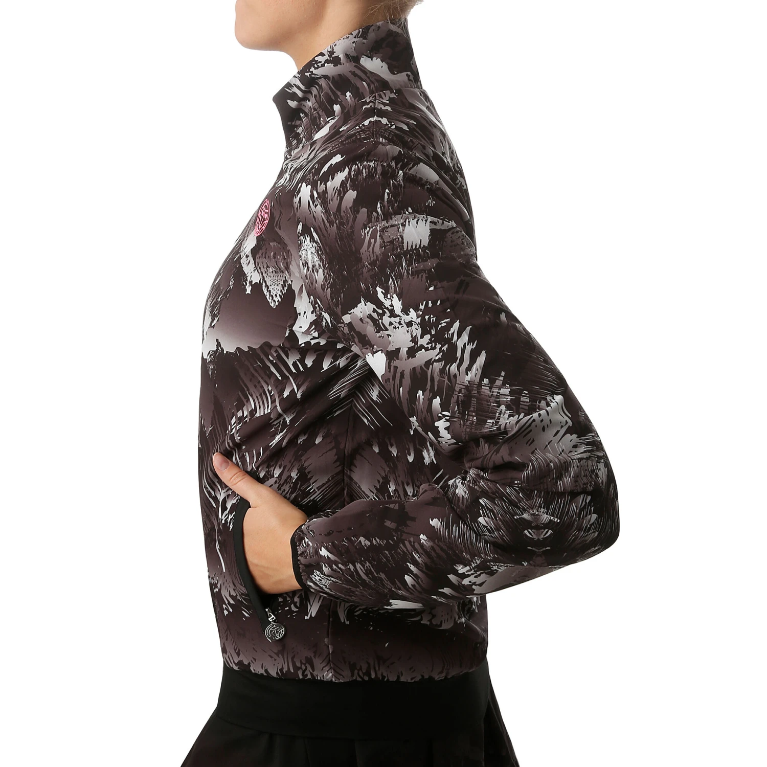 BIDI BADU Gene Tech Training Jacket Women - Black, White 6 BIDI BADU Gene Tech Training Jacket Women - Black, White - Image 4