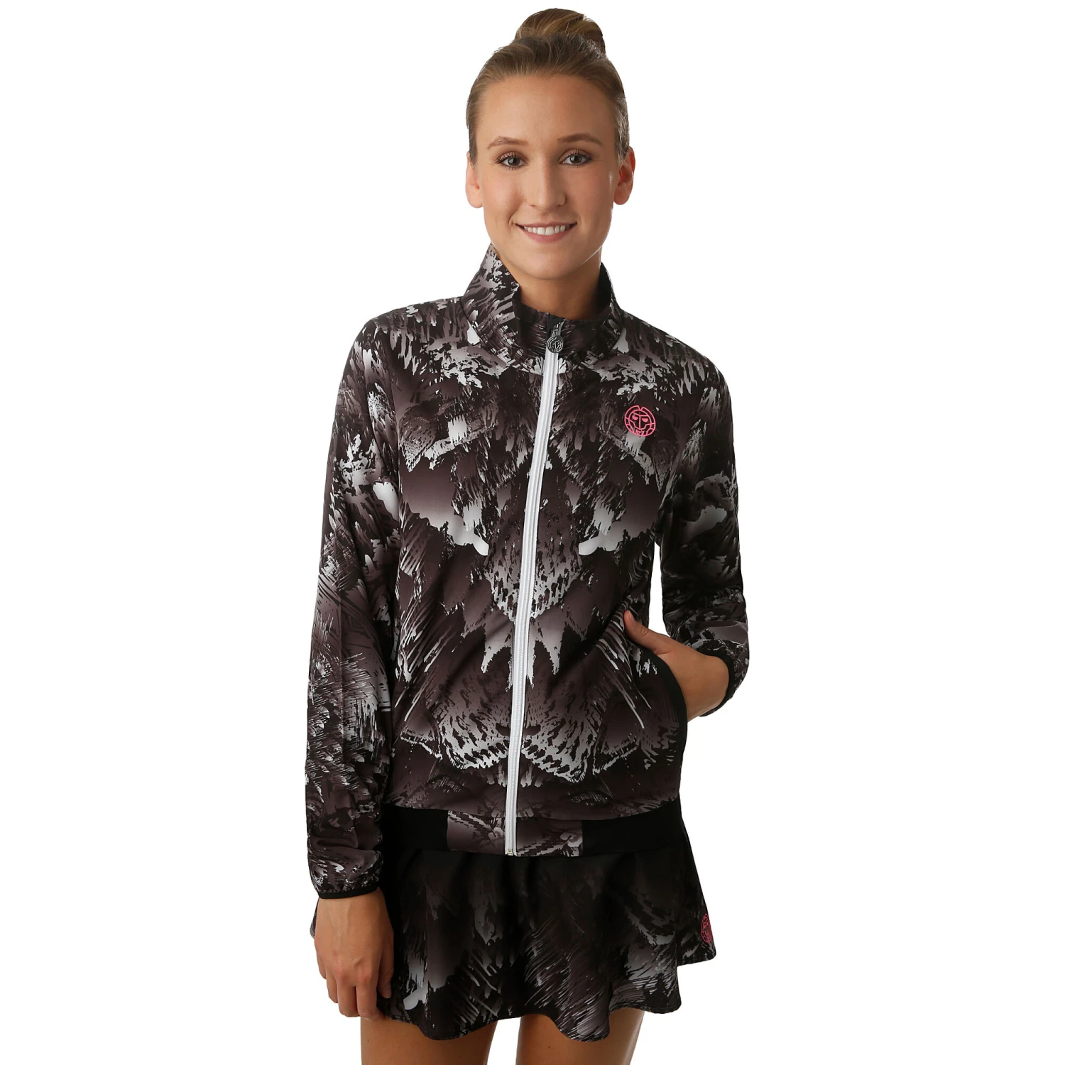 BIDI BADU Gene Tech Training Jacket Women - Black, White 5 BIDI BADU Gene Tech Training Jacket Women - Black, White - Image 3