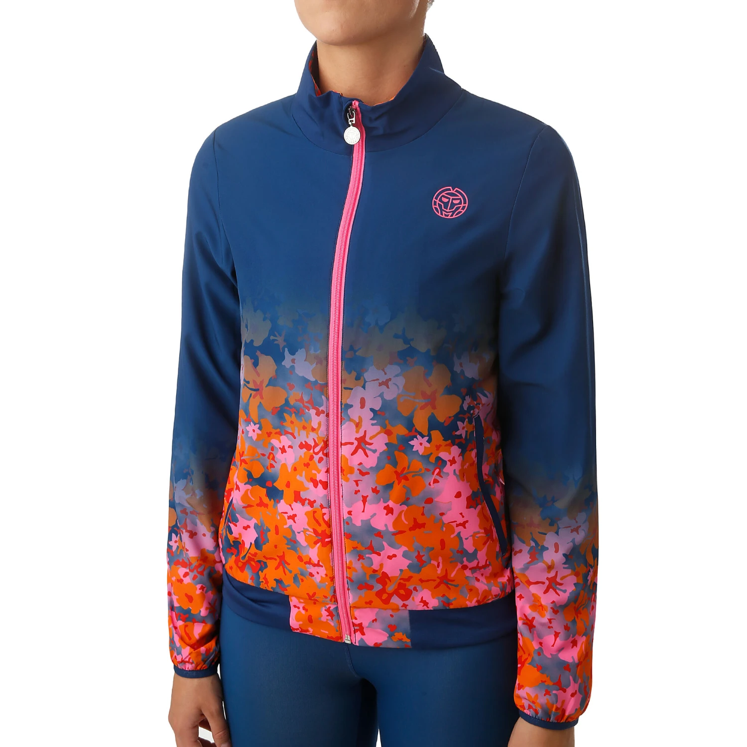BIDI BADU Gene Tech Training Jacket Women - Dark Blue, Pink 3 BIDI BADU Gene Tech Training Jacket Women - Dark Blue, Pink