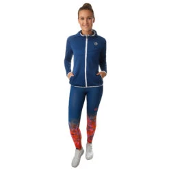 BIDI BADU Inga Tech Training Jacket Women - Dark Blue, White -Bidi Badu 00686000 24