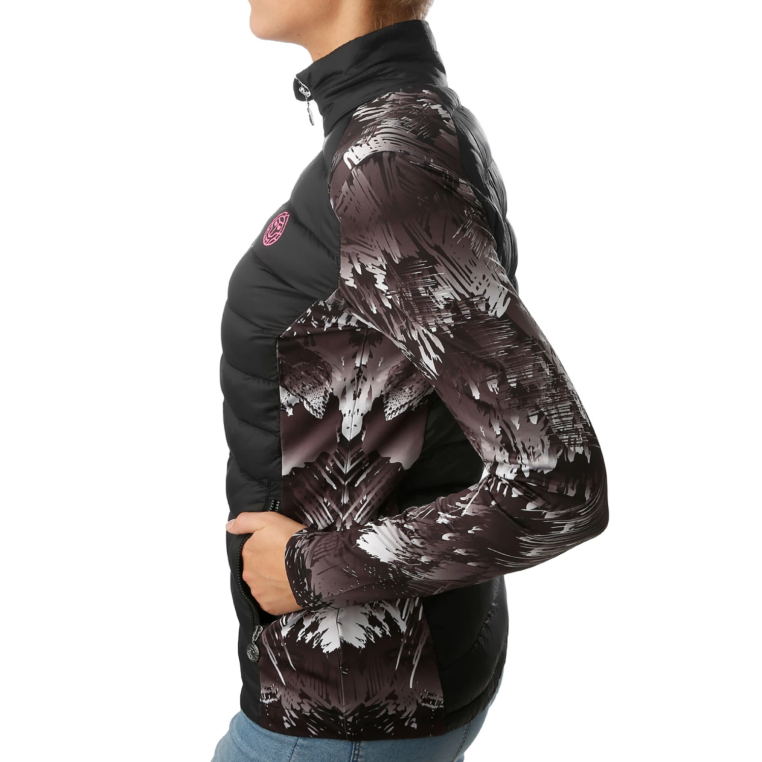 BIDI BADU Lee Tech Down Training Jacket Women - Black, White 6 BIDI BADU Lee Tech Down Training Jacket Women - Black, White - Image 4