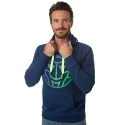 BIDI BADU Tenga Lifestyle Hoody Men - Dark Blue, Neon Green -Bidi Badu 00705000 24
