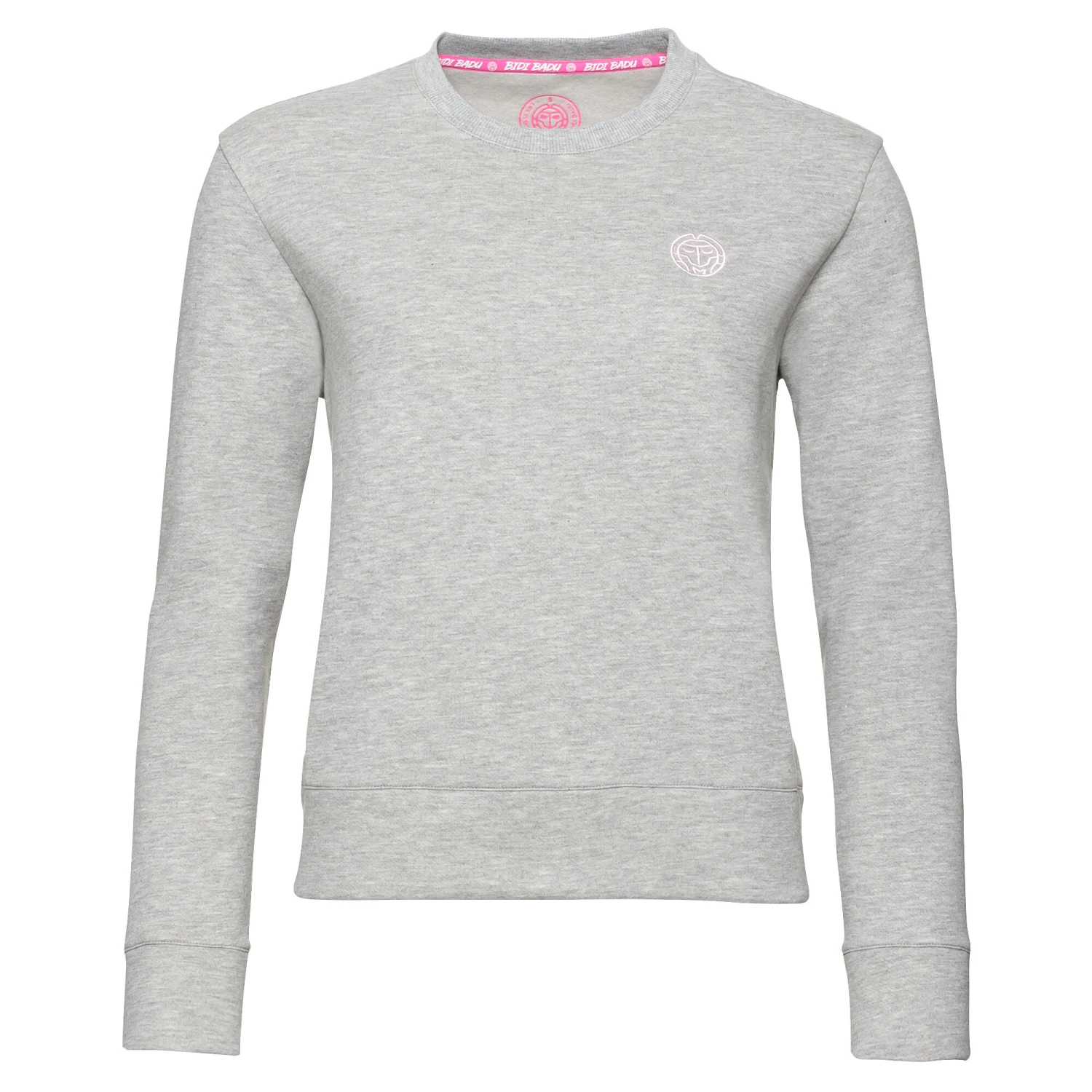 BIDI BADU Mirella Basic Crew Long Sleeve Women - Lightgrey, Pink 9 BIDI BADU Mirella Basic Crew Long Sleeve Women - Lightgrey, Pink - Image 7