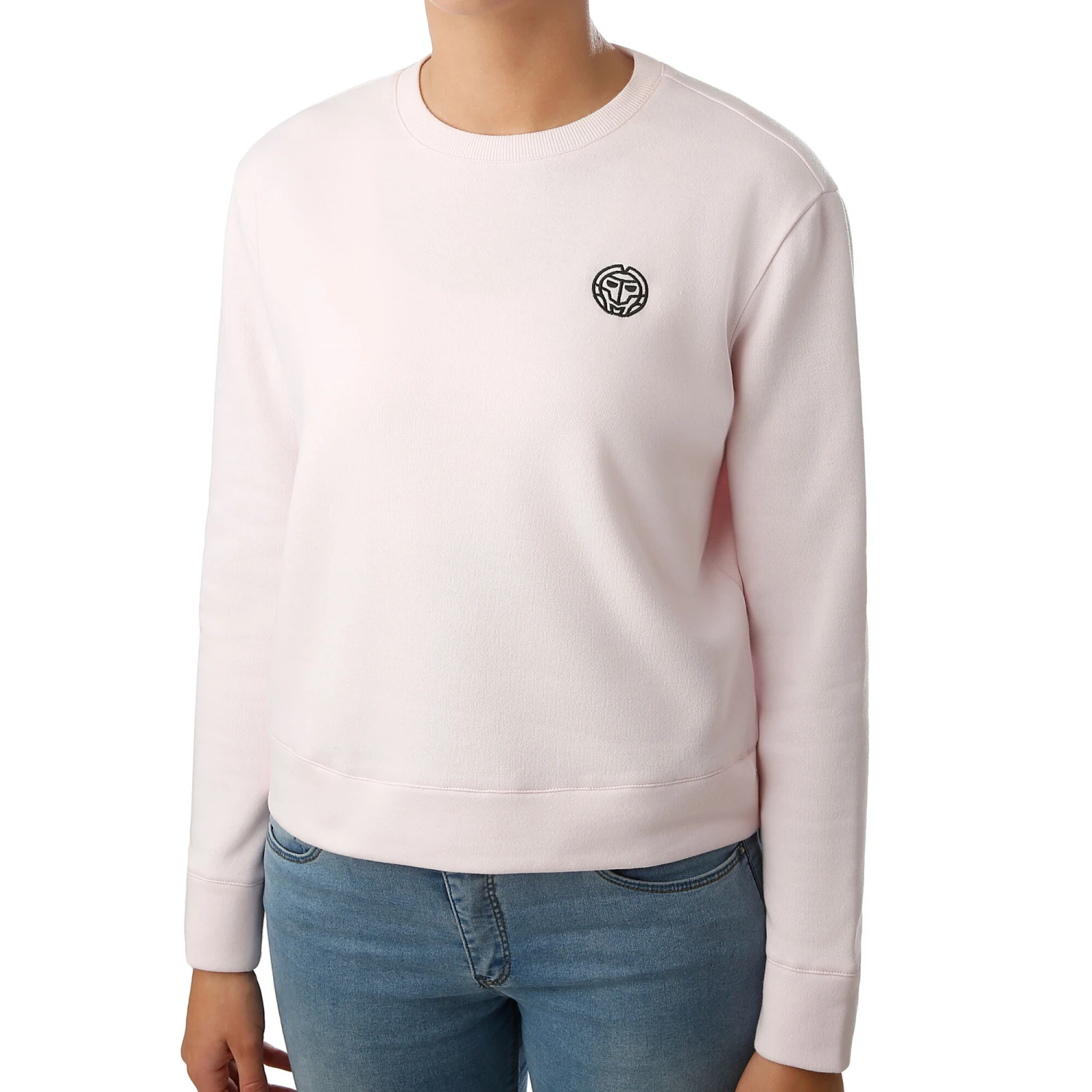 BIDI BADU Mirella Basic Crew Sweatshirt Women - Pink, Black 3 BIDI BADU Mirella Basic Crew Sweatshirt Women - Pink, Black