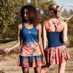 BIDI BADU Mora Tech Skirt Women - Dark Blue, Pink -Bidi Badu 00713000 65