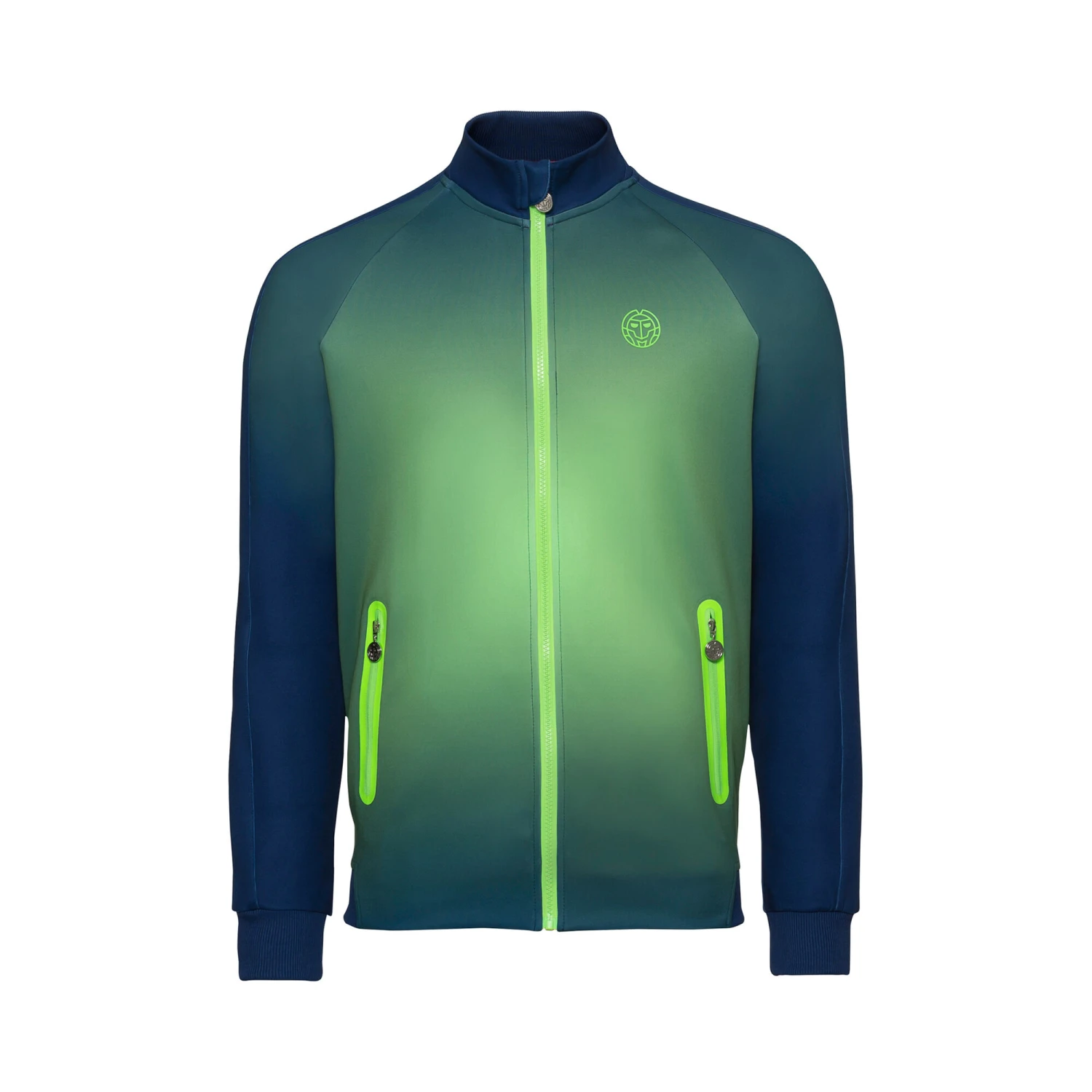 BIDI BADU Avery Tech Training Jacket Boys - Dark Blue, Neon Green 3 BIDI BADU Avery Tech Training Jacket Boys - Dark Blue, Neon Green