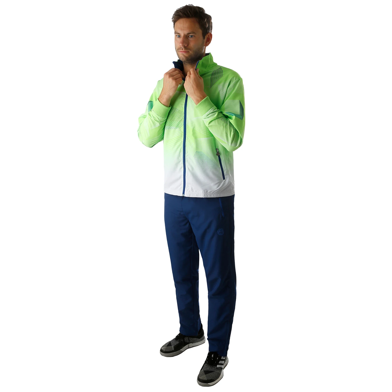 BIDI BADU Jaron Tech Tracksuit Men - Neon Green, White 5 BIDI BADU Jaron Tech Tracksuit Men - Neon Green, White - Image 3