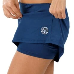 BIDI BADU Ailani Tech Long Skirt Women - Dark Blue, White -Bidi Badu 00798000 27