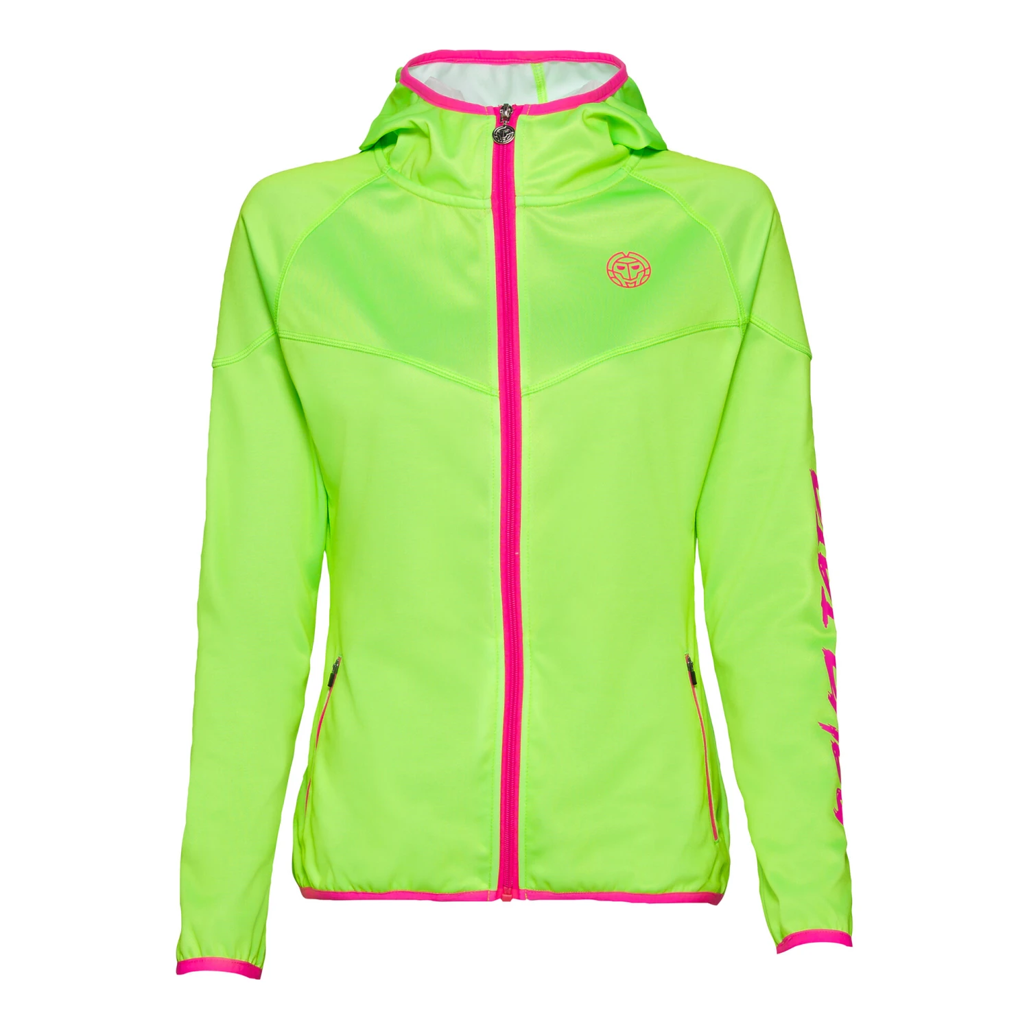 BIDI BADU Inga Tech Training Jacket Women - Neon Green, Pink 3 BIDI BADU Inga Tech Training Jacket Women - Neon Green, Pink