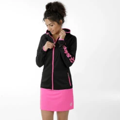 BIDI BADU Inga Tech Training Jacket Women - Black, Pink -Bidi Badu 00828000 24