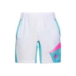 BIDI BADU Iras Tech Shorts Men - White, Turquoise -Bidi Badu 00862000 000