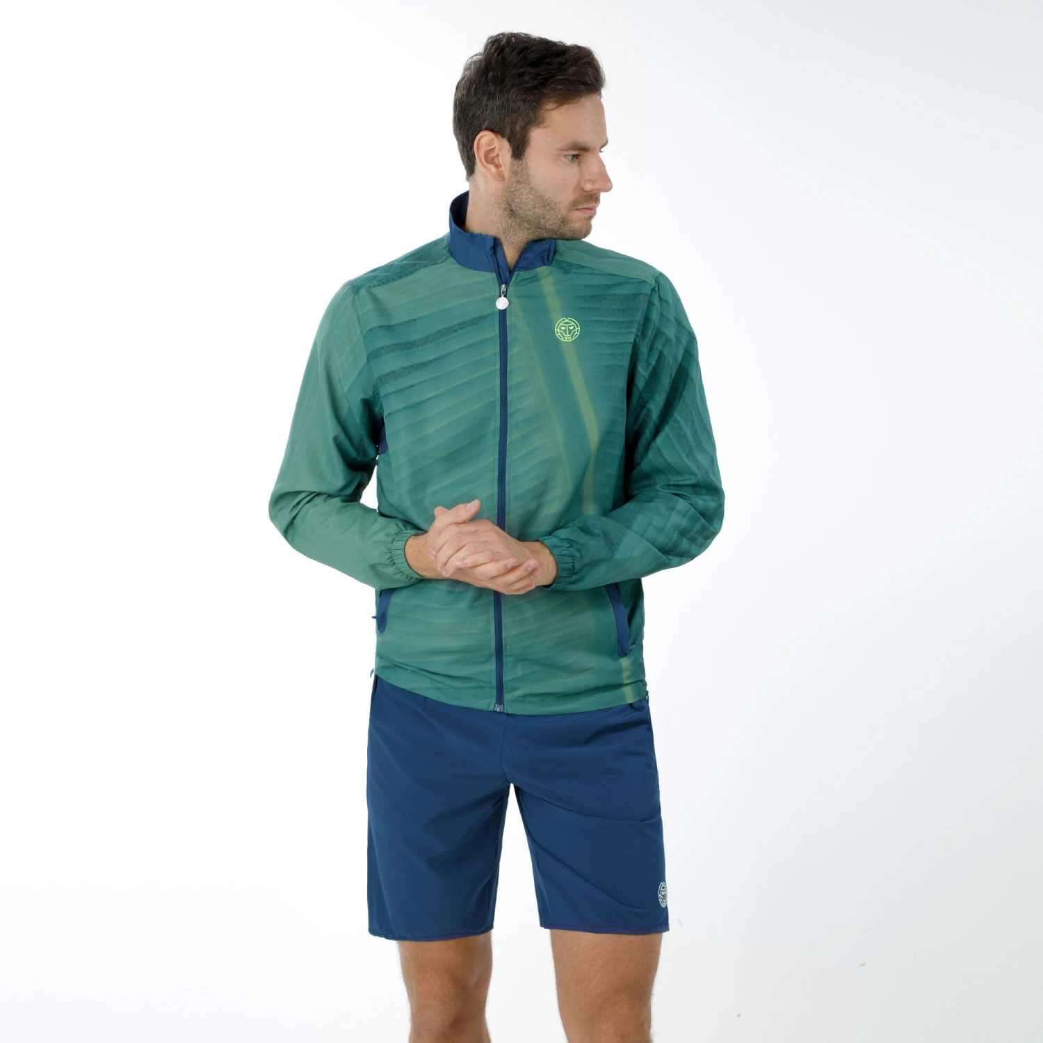 BIDI BADU Teku Tech Training Jacket Men - Dark Green, Dark Blue 5 BIDI BADU Teku Tech Training Jacket Men - Dark Green, Dark Blue - Image 3