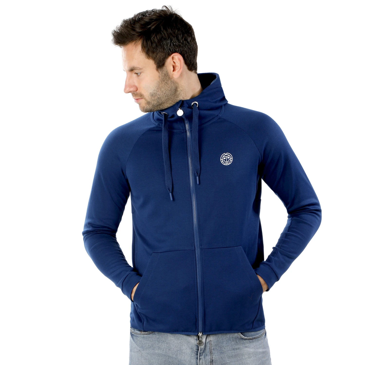 BIDI BADU Jamol Tech Training Jacket Men - Dark Blue, White 5 BIDI BADU Jamol Tech Training Jacket Men - Dark Blue, White - Image 3