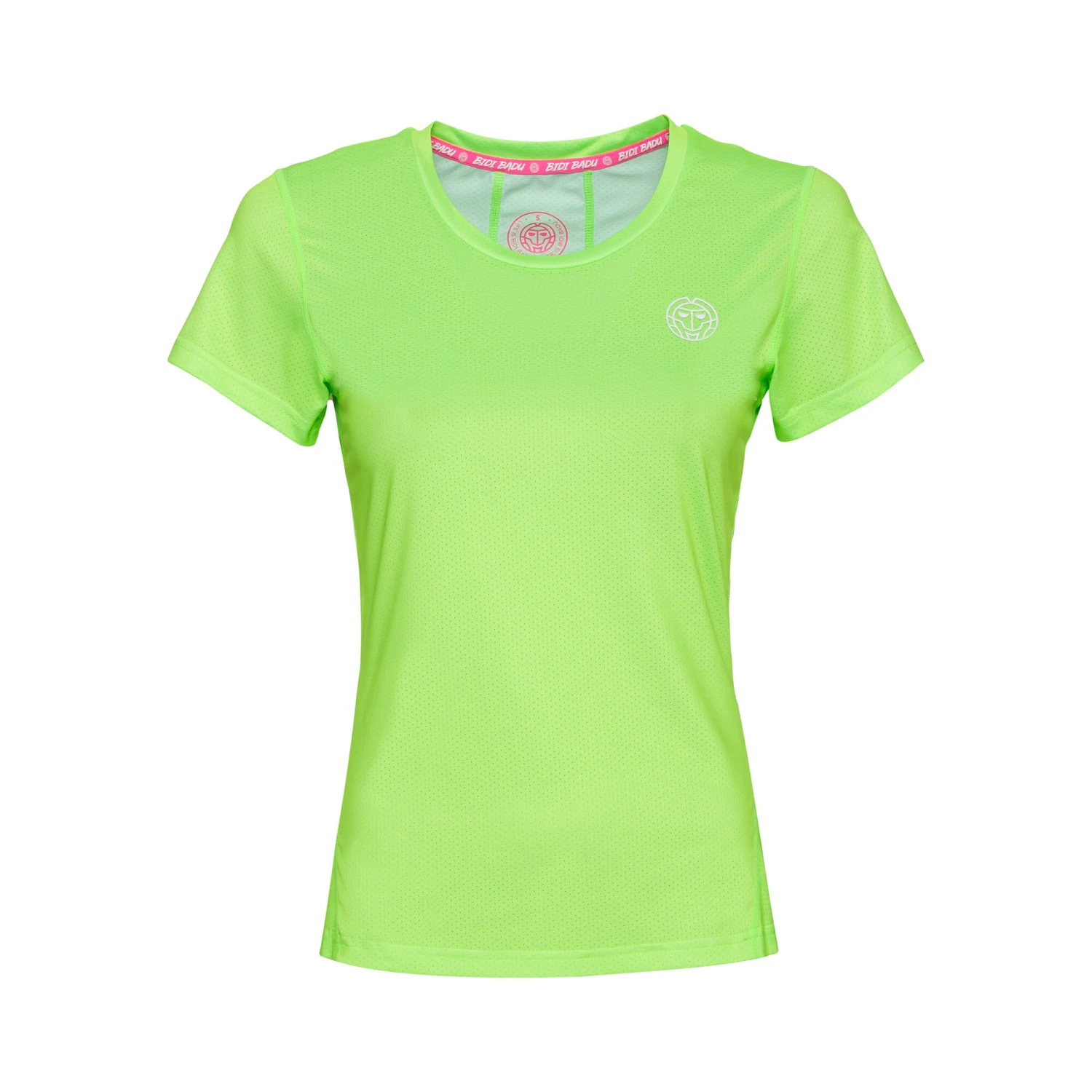 BIDI BADU Calla Tech Roundneck T-Shirt Girls - Neon Green, White 3 BIDI BADU Calla Tech Roundneck T-Shirt Girls - Neon Green, White