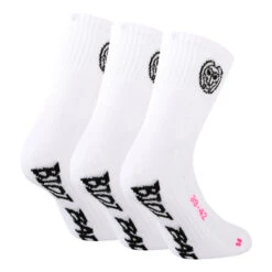 BIDI BADU Gila Ankle Tech Sports Socks 3 Pack - White, Black -Bidi Badu 00986000 0 2