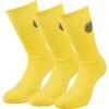 BIDI BADU Matayo Crew Tech Sports Socks 3 Pack Men - Yellow, Black